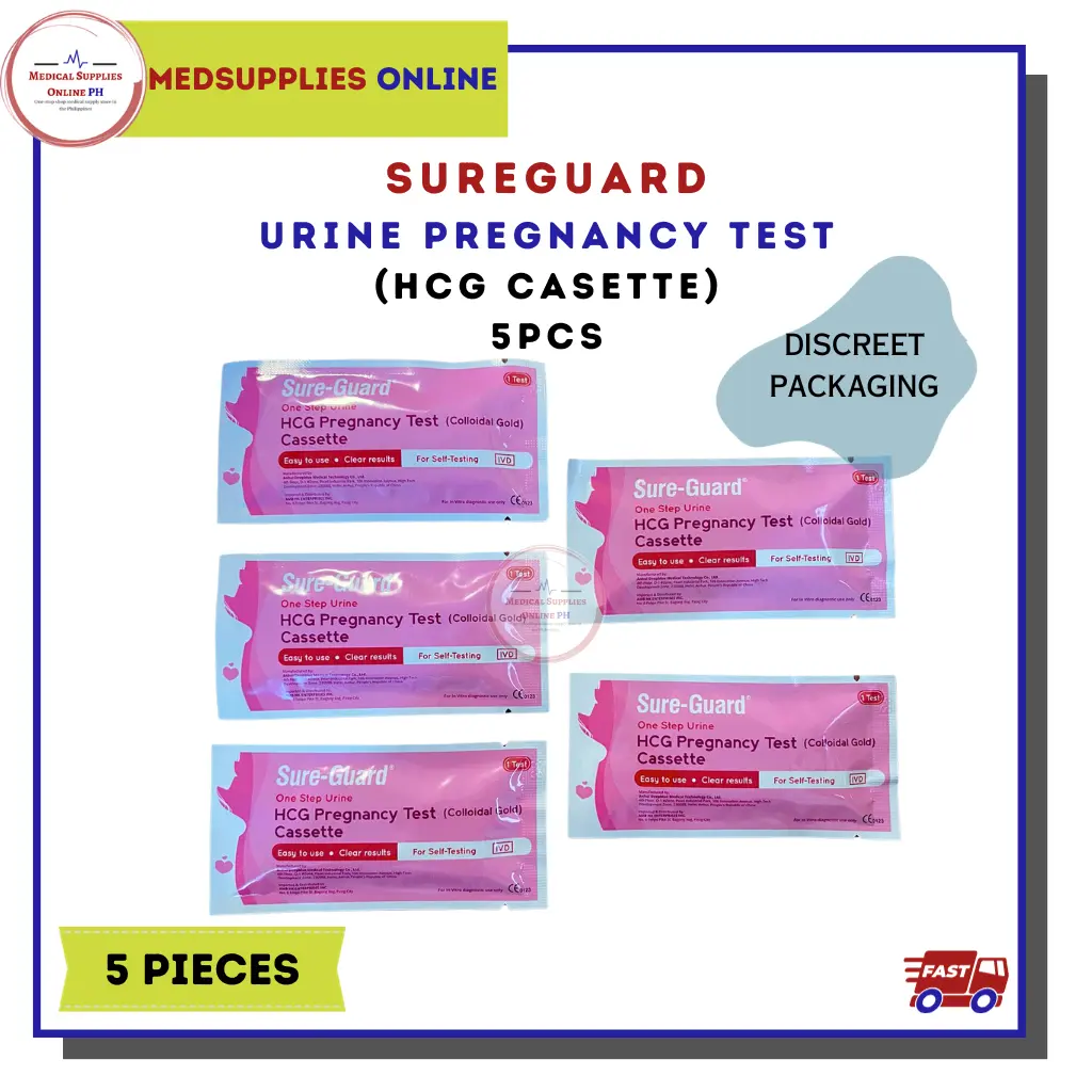 5PCS Sure-Guard Pregnancy Urine PT Kit Original HCG Cassette Discreet Packaging Healthcare Women Pregnant Fertility