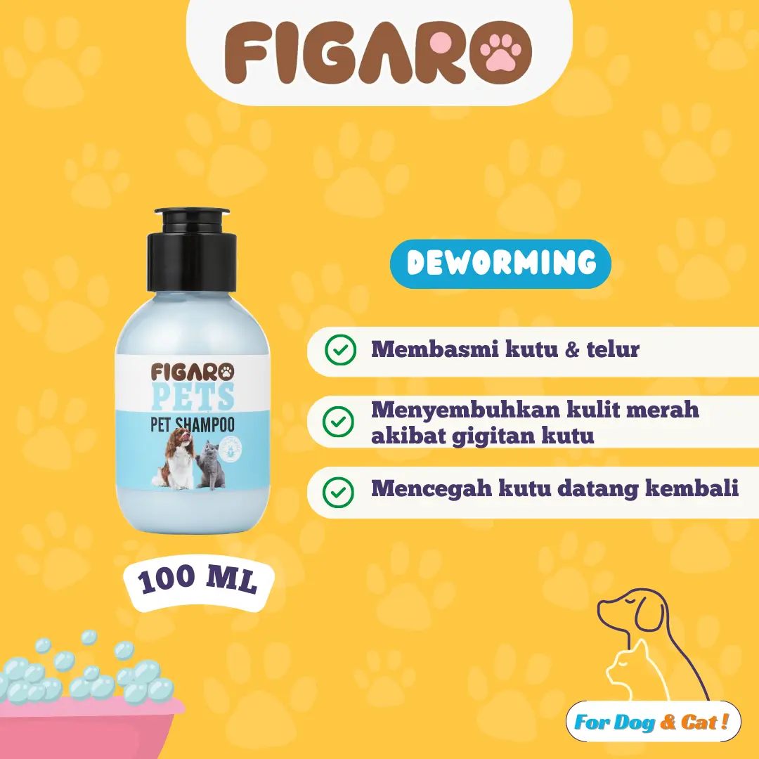 FIGARO PET SHAMPOO - DEWORMING 100 ml
