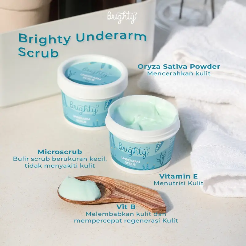 Brighty Aha Hero Serum X Underarm Scrub Exfoliating Liquid Perawatan Tubuh Melembutkan 2