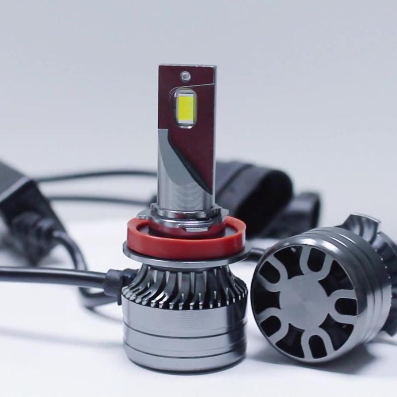 1 Bộ 2 Bóng - Đèn LED Pha Gầm 3 Màu 3 Chế Độ Cho Xe Ô Tô Xe Máy Chân H1 H4 H7 H11 9005 9006