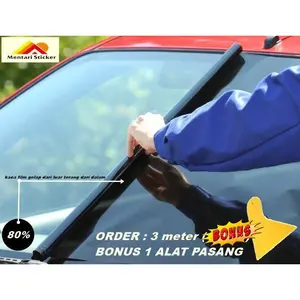 Kaca film mobil gelap dari luar terang dari dalam/kaca film hitam 40 %60 %80% AG premium car
