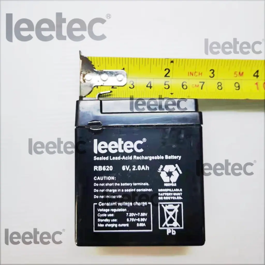 Rechargeable Battery Sealed Lead-Acid 6V 2.0Ah LEETEC RB620 - TikTok ...
