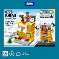 Gambar Mainan Balok Juno 8537-7 | Music Club Building Street View - 7 Music Club dari Juno Toys_NEW Kota Surabaya 1 Tokopedia