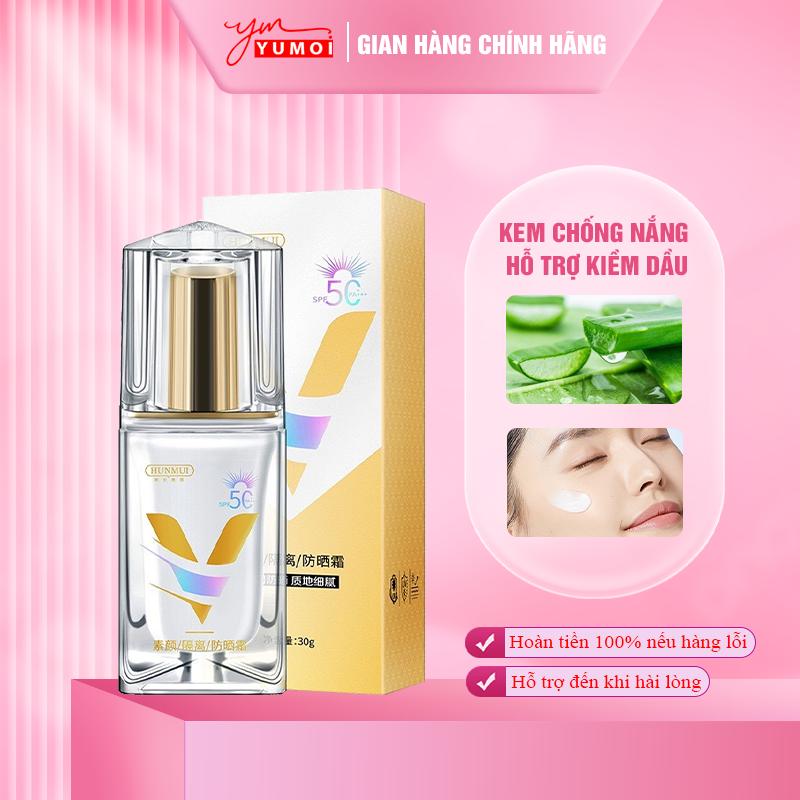 Kem chống nắng Yumoi hỗ trợ cải thiện dưỡng ẩm kiềm dầu cho da