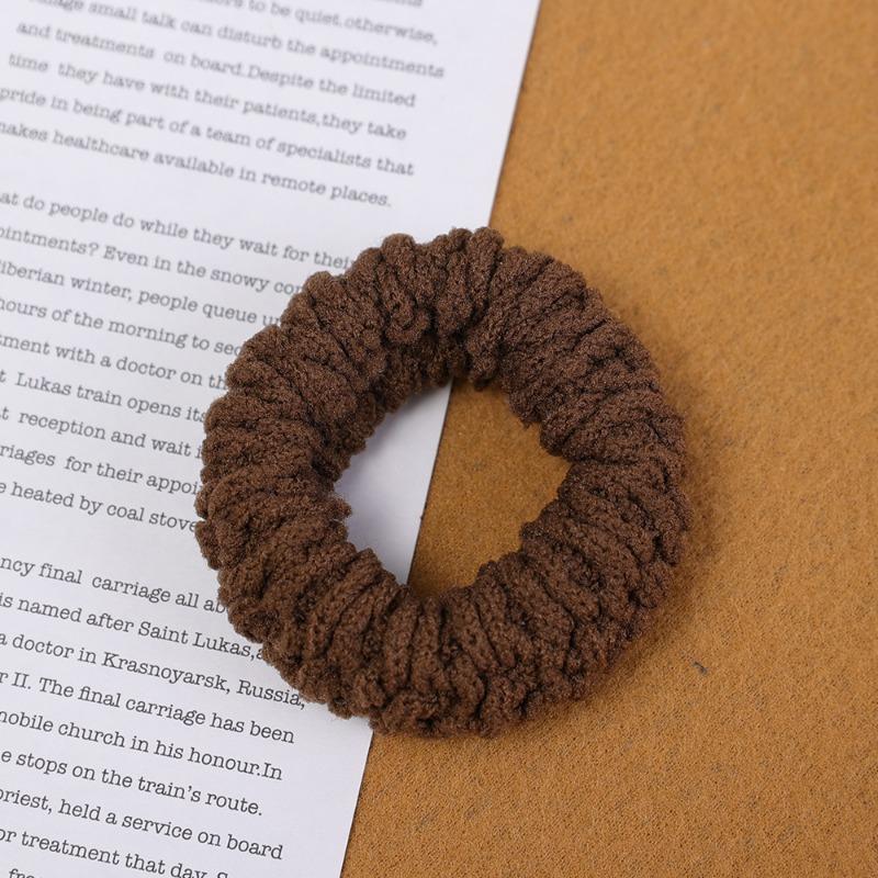 Product Introduction of ที่คาดผม ผ้าขนหนู สไตล์ Scrunchie สามสี (กาแฟหรูหรา Ins สไตล์เกาหลี ยางยืดสูง สีทึบ แหวนผม เครื่องประดับแฟชั่น) 14