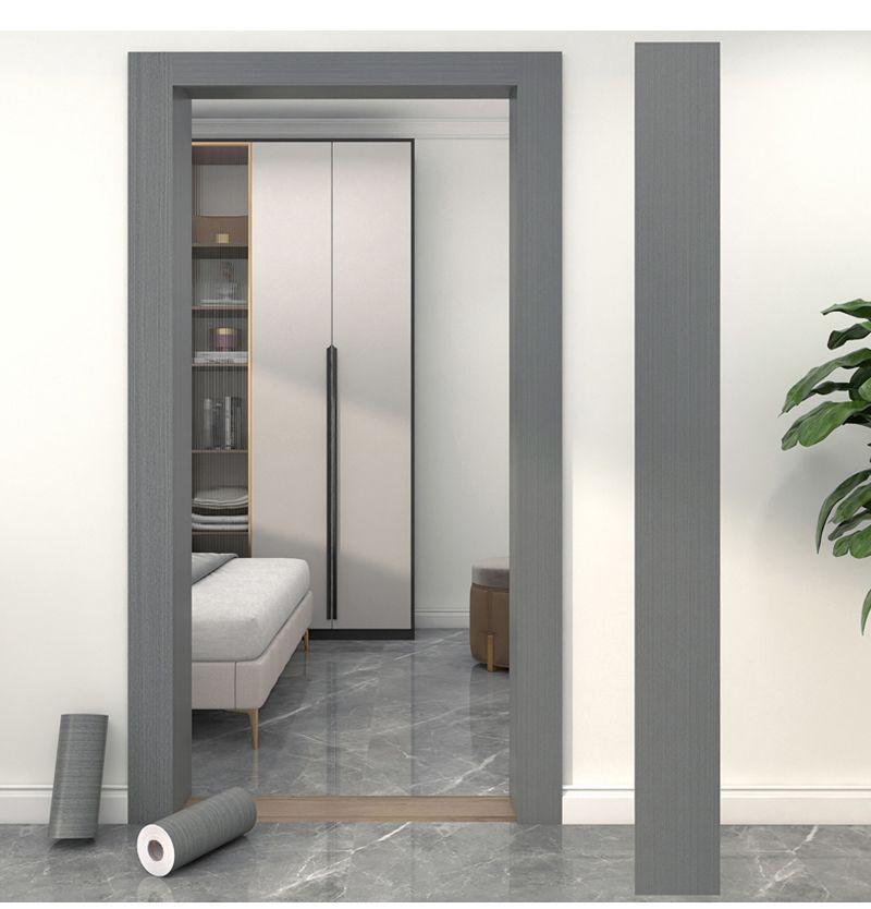 Product Introduction of Gray By Frame By Edge Wood Grain Sticker Self-Adhesive Waistline Skirting Line Window Sill Frame Decoration Renovation Waterproof Edge Wrapping Paper 10