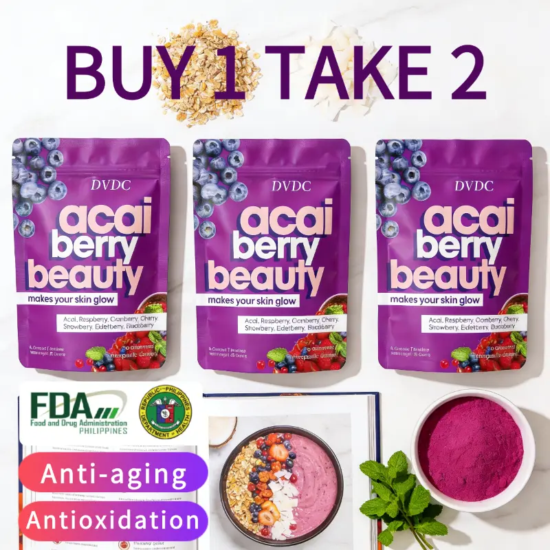 Buy 2 take 4] Acai Berry Drink With Chia Seeds Glutathione Collagen Beauty  Drink Anti-aging, Whitening Skin
