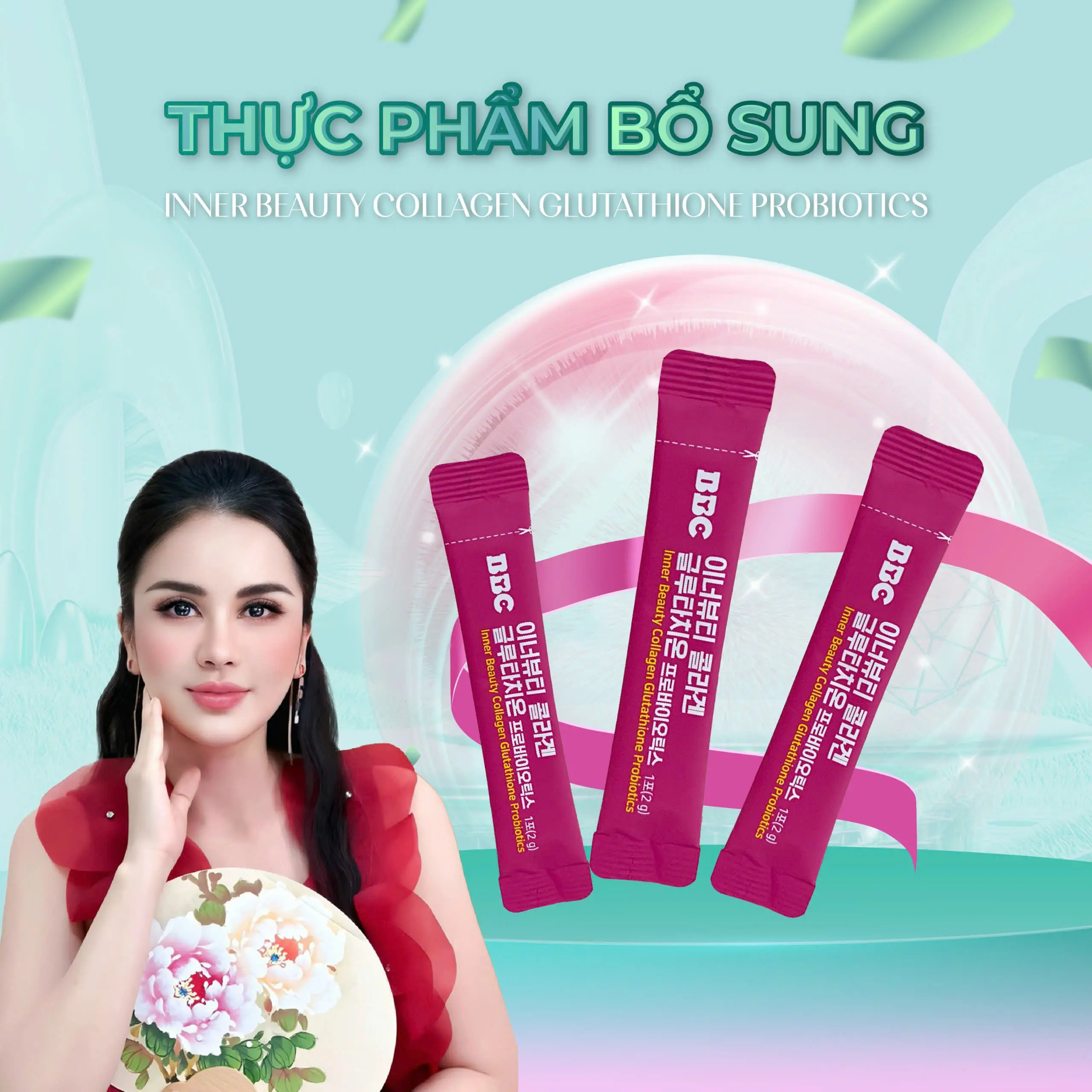 MVS - [DATE 9/2026] Thc phm b sung Inner Beauty Collagen Glutathione  Probiotics - TikTok Shop Vietnam