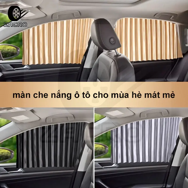 Bộ rèm che nắng gắn 4 vải cửa ô tô xe hơi bằng thanh nam châm chống tia Gắn Nam Châm Thông Minh Phụ Kiện Xe Hơi UV rèm