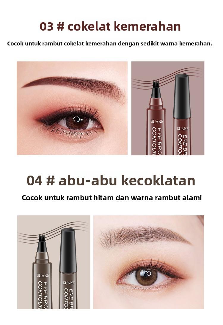 SUAKE Pensil Alis Definisi Jelas Empat Cabang Tahan Lama Tidak Luntur Tahan Air & Keringat Mudah Dikendalikan untuk Pemula SUAKE Pensil Alis Definisi Jelas Empat Cabang Tahan Lama Tidak Luntur Tahan Air & Keringat Mudah Dikendalikan untuk Pemula