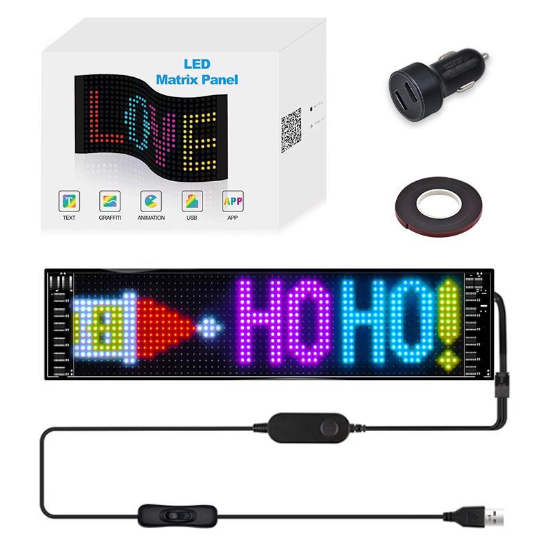Product Introduction of LED Sign, 1 Count Programmable Flexible LED Matrix Panel, Bluetooth-compatible App Control LED Sign for Party Wedding Graduation Outdoor Beach, Homedecor 2