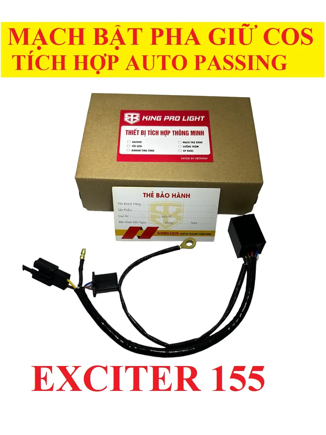 { EXCITER 155 } Mạch Bật Pha Giữ Cos Tích Hợp Chế Độ Auto Passing