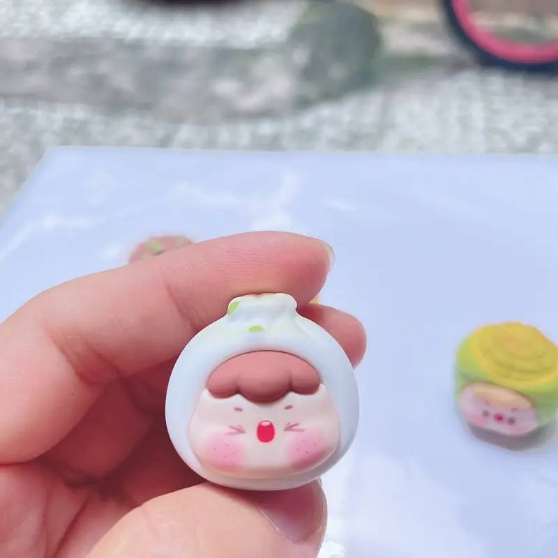 ￼Túi mù bé bánh bao size 2.5cm biểu cảm siêu dễ thương DIY Mô Hình Đồ Chơi Toy Voi 4