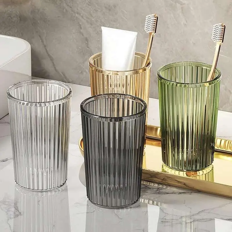 Tooth Glass Bathroom Tumblers Couple Simple Water Mug Tooth-brushing Cup New