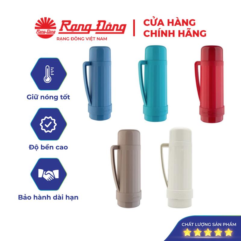Phích nước mini Rạng Đông 1 lit giữ nhiệt cao cấp bình giữ nhiệt cầm tay cá nhân đựng nước nóng Model: RD 1038 N2