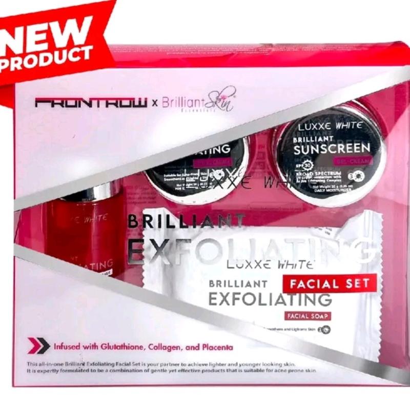 LUXXE WHITE BRILLIANT SKIN EXFOLIATING SET WITH GLUTA , COLLAGEN ...