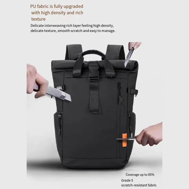 Large Capacity Foldable Backpack, Waterproof Zipper Backpack, Outdoor Travel Backpack, Unisex Sports Backpack for All Seasons 7