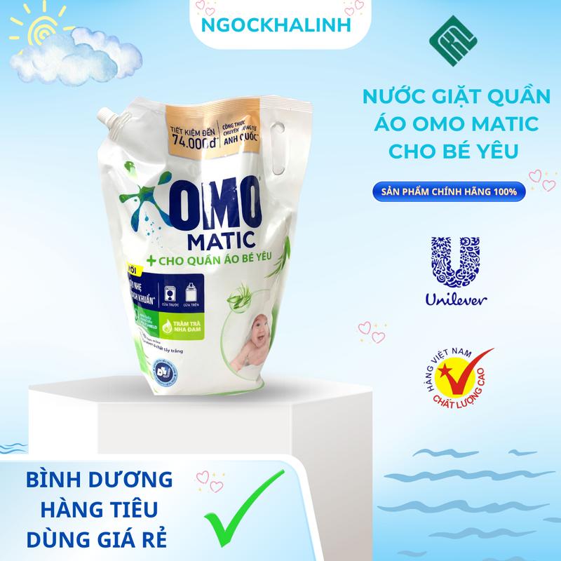  Nước giặt quần áo omo matic cho bé yêu 3,6KG 