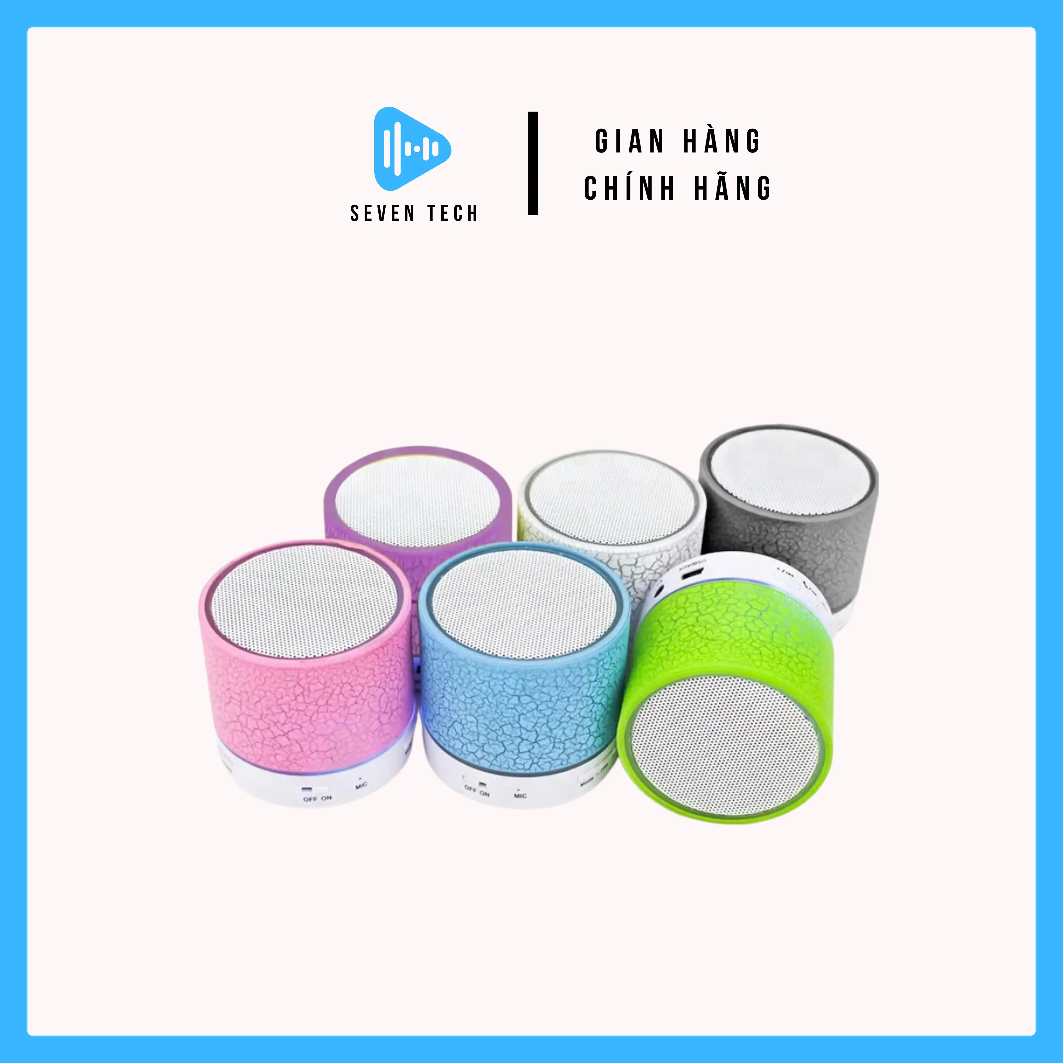Loa Mini Bluetooth Loa Không Dây Đèn LED Nhiều Màu Sắc