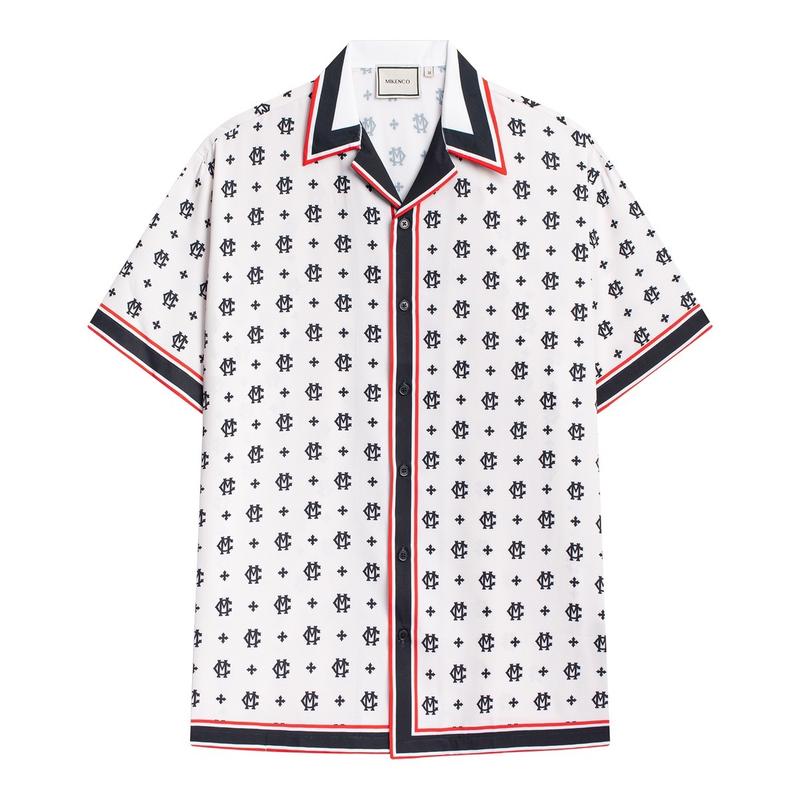  Áo sơ mi Monogram Black Line Mikenco chính hãng 