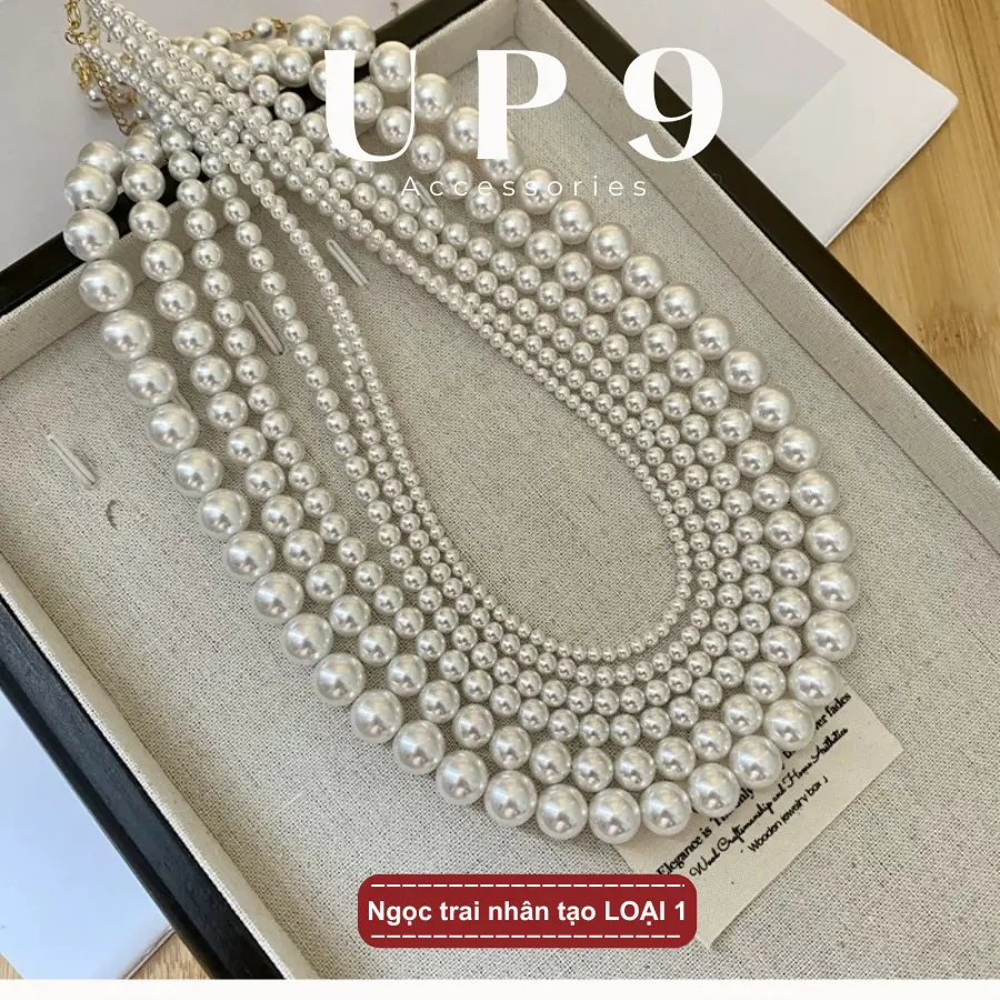 LOẠI ĐẸP Vòng cổ full size ngọc trai nhân tạo sang trọng trẻ trung VC102