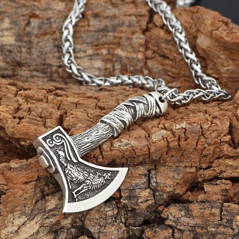 Vòng cổ nam nữ dây chuyền Titan Asta Accessories màu bạc unisex đẹp phụ kiện thời trang - Vòng Cổ Axe 2