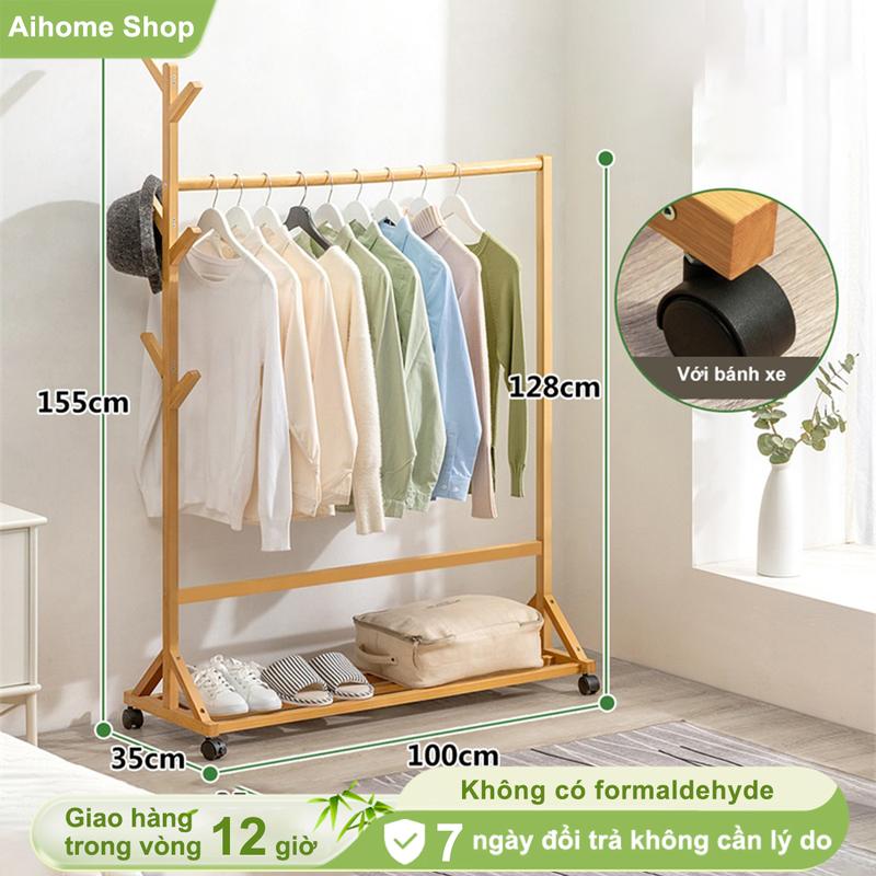 AI Giá Treo Quần Áo Giày Dép Tiện Lợi - Kệ Treo Đồ Đa Năng  treo quần áo gia treo kệ đựng quần áo Đa năng Thông Chịu Lực Tốt Chống Mối Mọt dễ dàng di chuyển Trang Trí Nhà Cửa