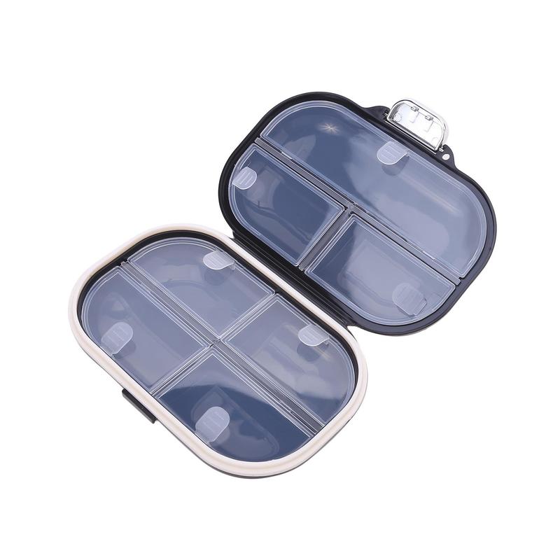 Hộp Đựng Thuốc Cầm Tay Mini, Kiểu Vuông / Hình Chữ Nhật AT, Thích Hợp Đi Du Lịch Trong Bảy Ngày, Nhiều Ngăn, Gói Chia Ngăn, Cho Thuốc Và Viên Đặt, Hộp Đựng Kín, Sắp Xếp Theo Tuần 7