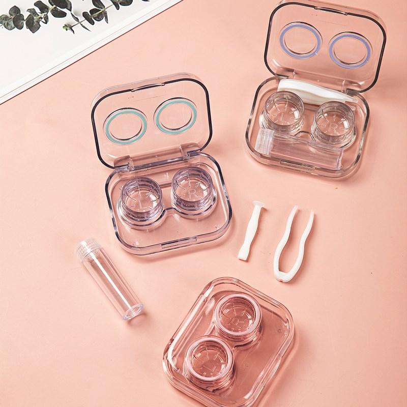 Contact Lens Case Box Holder Alat Kit Case Transparan Eye Lensa 2