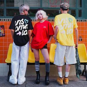 Áo Thun Nam Nữ In Chữ INSOMNIA, Áo Phông Unisex From Rộng Top Cổ Tròn Women