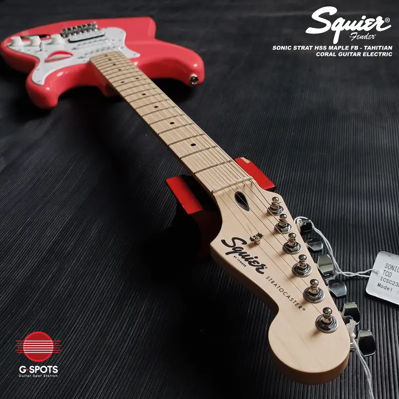 SQUIER SONIC STRATOCASTER HSS MAPLE FB GUITAR ELECTRIC - THC 5