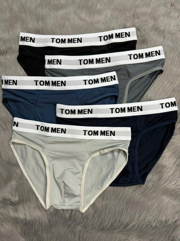 [ HOT ] Hộp 5 Tam Giác TOM MEN Cạp DỆT Thương Hiệu Việt - Chất liệu thun lạnh - Co dãn 4 chiều quần  sịp quanxi nam