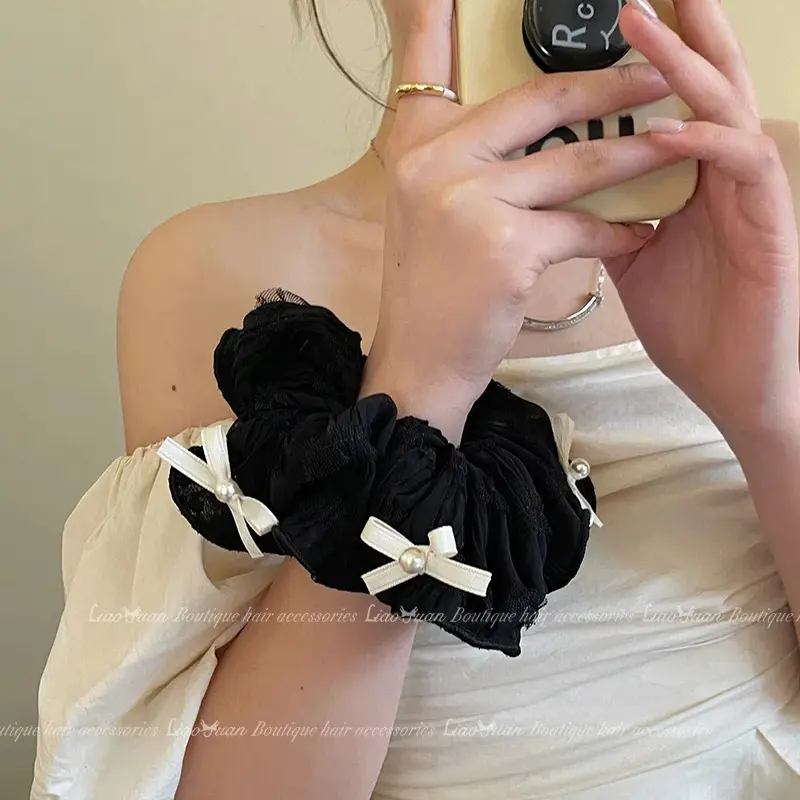Scrunchie Dây Buộc Tóc, Phong Cách Múa Ba Lê Thanh Lịch, Dành Cho Nữ, Phong Cách Mới, Dây Buộc Tóc, Phụ Kiện Tóc Thời Trang Thun Women 2
