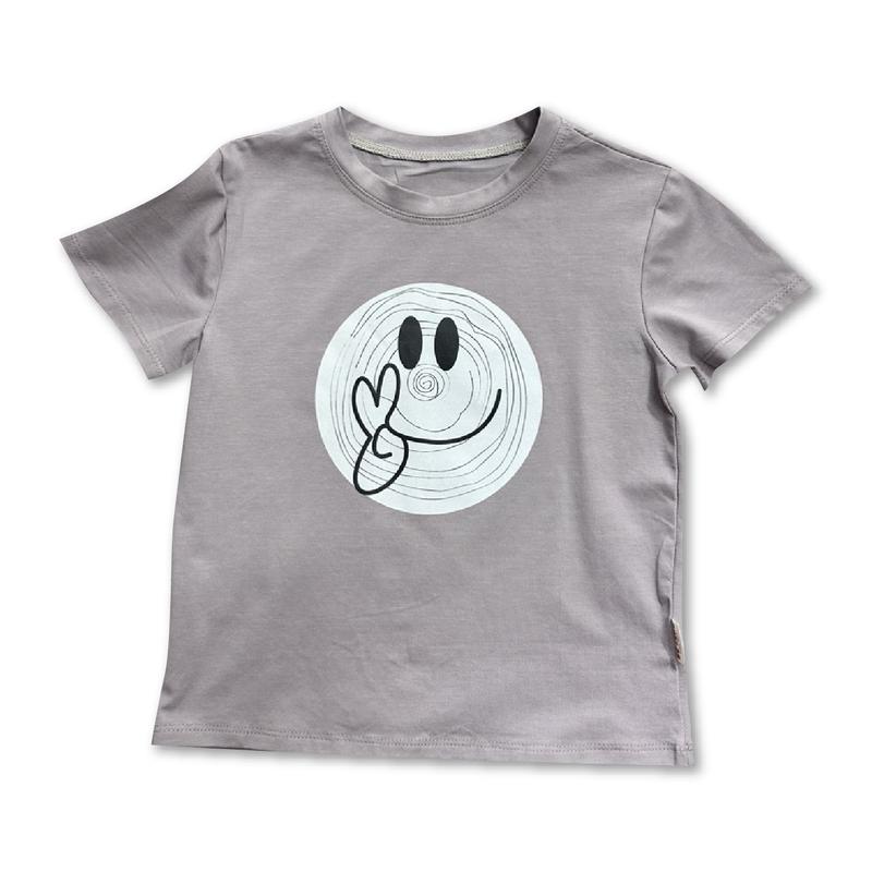 Áo Thun Cotton Tay Ngắn In Hình Dành Cho Bé Trai - Bé Gái 0