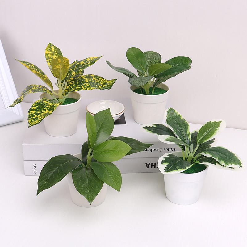 Cây Nhân Tạo, Cây Bonsai Mini, Cây Trong Chậu, Hoa Giả, Đồ Trang Trí Trong Chậu Để Bàn Văn Phòng, Trang Trí Sân Vườn Nhà Cửa 2