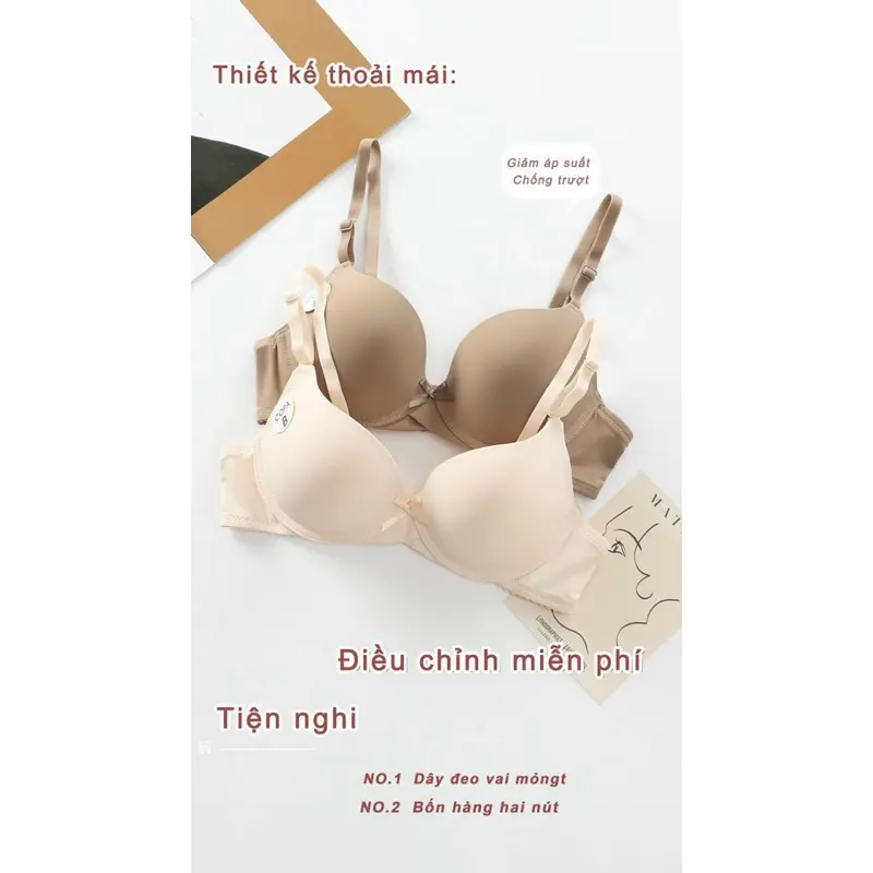 Áo Lót Nữ Đúc Su Cao Cấp Xuất Mỹ Copa Có Gọng Đệm Y01 Bra 4