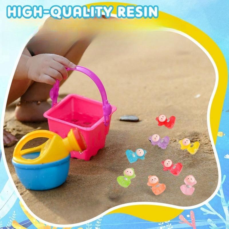 Product Introduction of Random Color Cute Cartoon Design Miniature Ornament, 10/30pcs Luminous Miniature Ornament, DIY Decoration Accessories for Home & Garden & Car 6