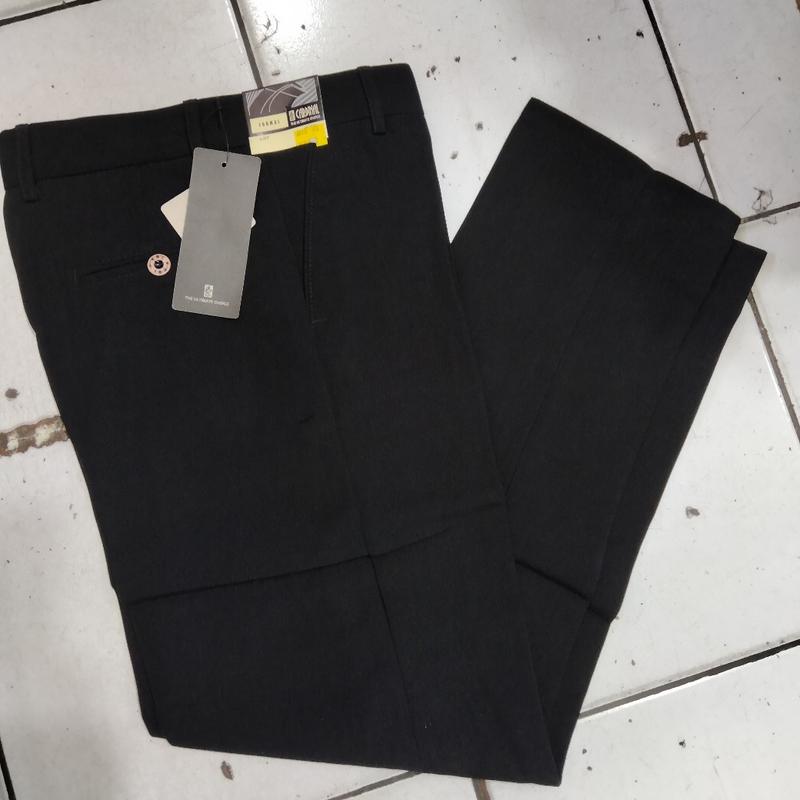 Product Introduction of Celana Bahan Dasar Cardinal Premium Original Standar Reguler Pria Kerja Kantor Formal  Panjang Hitam Tebal 2