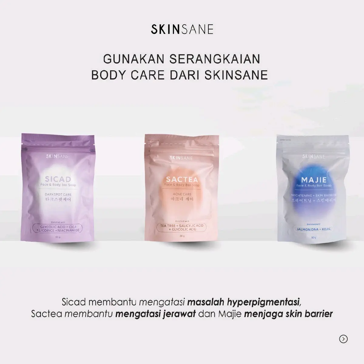 Skinsane Sr12 soap bar mencerahkan kulit