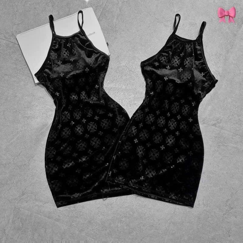 Đầm yếm nhung ôm body < 60kg ôn giãn ảnh thật cận chất xịn mịn giá rẻ nhất Nữ Dress Women Voi Đen Kem