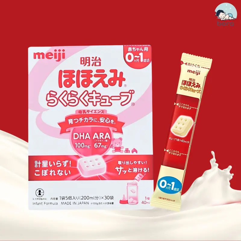 Sữa thanh Meiji số 0 nội địa Nhật dành cho bé [tách lẻ thanh 27g] 3