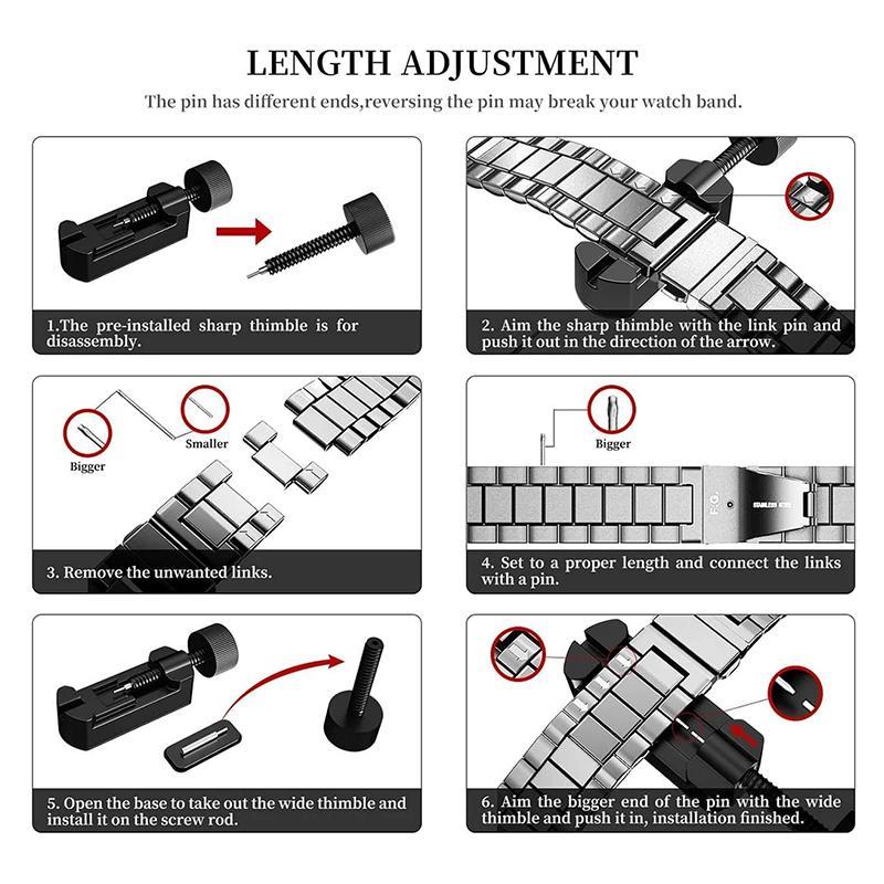 Watch Band, 1 Count Adjustable Length Replacement Straps with Anti-dropping Damping Strip, Smart Watch Bands Compatible with Ultra SE 8 7 6 5 4 3 2 1 Series 4
