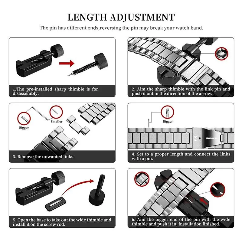 Watch Band, 1 Count Adjustable Length Replacement Straps with Anti-dropping Damping Strip, Smart Watch Bands Compatible with Ultra SE 8 7 6 5 4 3 2 1 Series 4