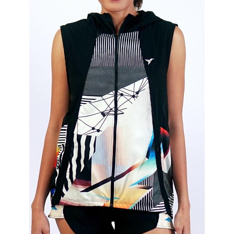 Trijee Vest  / Men / Hoodie / Jacket / DG Vest Unisex - Duochrome Glitch 3