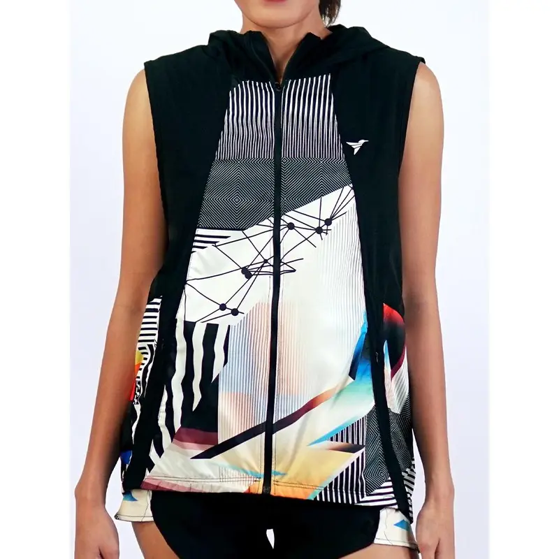 Trijee Vest  / Men / Hoodie / Jacket / DG Vest Unisex - Duochrome Glitch 3