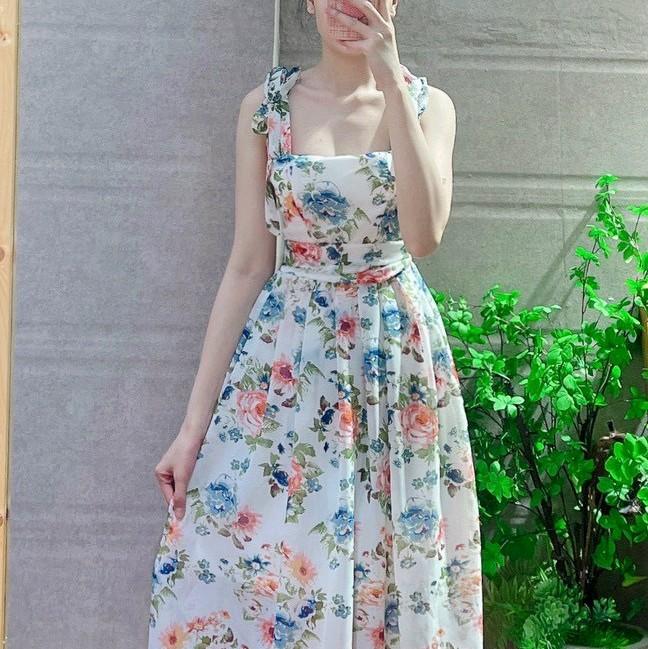 D2D 01 0035 Đầm maxi voan thiết kế. Freesize 50-62kg. 2