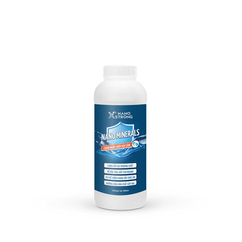 Product Introduction of Nano khoáng (nano minerals) Nano Xstrong - bổ sung khoáng, xử lý cong thân, mềm vỏ, đục cơ 1000mL 0