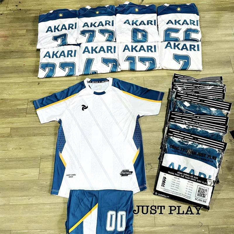 IN TÊN quần áo bóng đá A.BÔ.LÔ - MÀU TRẮNG không logo, chất vải mè thoáng mát, mềm mịn Sport Chạy Bộ