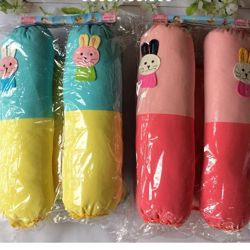  Set 2 gối ôm vải kara màu hồng cho bé gái dưới 2 tuổi 
