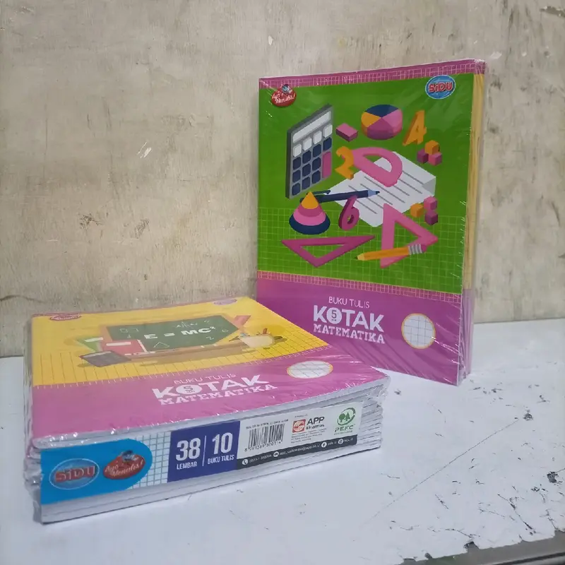 Buku Tulis KOTAK KECIL / STRIMIN 5mm SIDU 38lembar 1pack isi 10buku 0